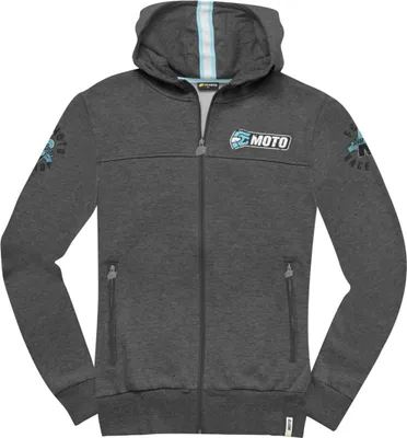 Immagine prodotto di FC-Moto Felpa con cappuccio con zip Effortless da donna, grigio/blu, XS