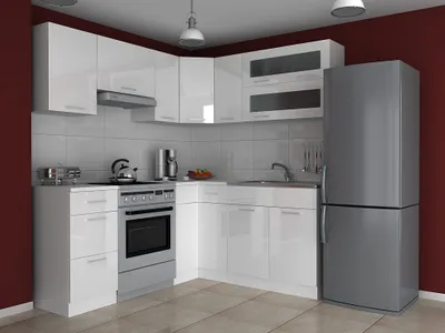 Obrázek produktu pro Kuchyňská linka TAMARA 360/300 - Bílý lesk