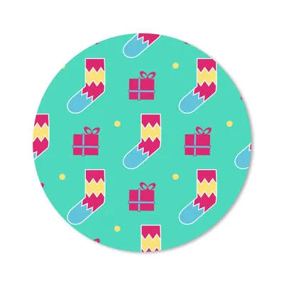 Produktbild von MuchoWow® Mauspad Mousepad Socken - Geschenk - Schnittmuster 50x50 cm - Mousepads - Maus Mat - Pad - Mausunterlage - Vinyl