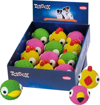 Produktbild von Nobby Hundespielzeug Bird Faces, Latex