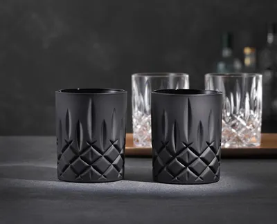 Zdjęcie produktu dla Zestaw dwóch kieliszków do whisky Nachtmann Black Noblesse, model 105394