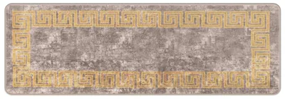 Produktbild von vidaXL Teppichläufer MARSA Grau 50 x 150 cm Polyester und PVC