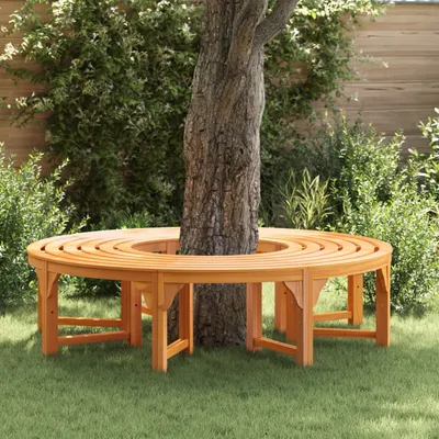 Produktbild von Baumbank 160 cm Massivholz Eukalyptus, Gartenbänke DesignMöbel Neu