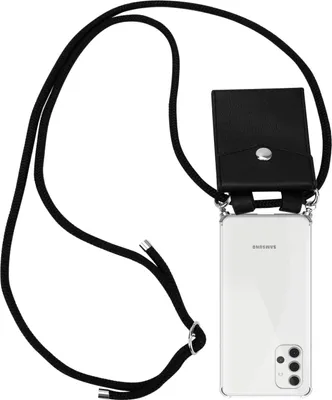 Obrázek produktu pro Cadorabo Ochranné pouzdro pro Samsung Galaxy A32 5G Case in Black Odnímatelné pouzdro s řetízkem na mobilní telefon