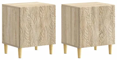 Image de Table de chevet 2 pcs Chêne Sonoma 43 x 34,5 x 50 cm