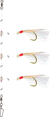 Image de DAIWA Grandwave bas de ligne morue et cabillaud avec peau de poisson, pour la pêche, 150cm, blanc, 16517-221