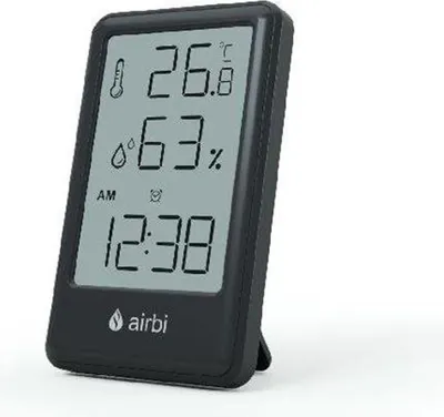 Immagine prodotto di Termometro e igrometro ambiente Airby FRAME nero
