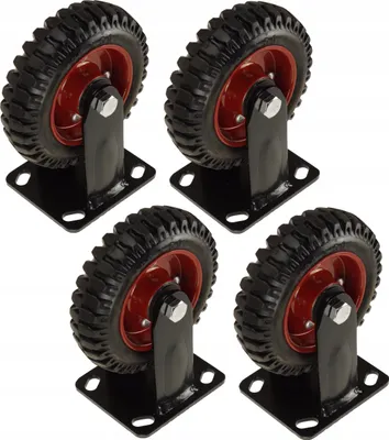 Produktbild von FEINZ | Vollgummirad 4er Set - 160 x 45 mm - 150 kg Tragfähigkeit - langlebig und stabil