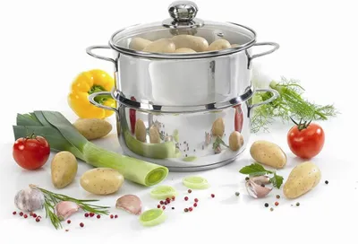 Produktbild von Karl Krüger KEC 20 Kartoffeldämpfer Edelstahl, Ø 20 cm