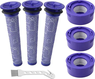 Produktbild von Ersatzfilter für Dyson V7, V8 Staubsauger – 3 HEPA-Nachfilter und 3 Rebirthcare-Vorfilter