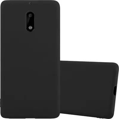 Image de Cadorabo Housse pour Nokia 6 2017 Housse en noir Housse pour portable TPU silicone Etui Case Cover