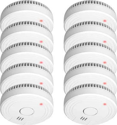Produktbild von ELRO FS1801 Rauchmelder 10er Set - EN14604  Europäische Norm