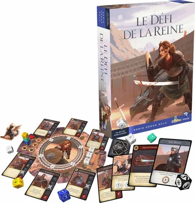 Produktbild von Origames – Die Herausforderung der Königin – Rollenspiel, Würfelspiel für 1 Spieler – Spiel