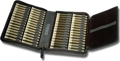 Produktbild von Hausapotheke Globuli Leder (ohne Gläser) | RFID | 16-560 Schlaufen| OMEO® schwarz 60er