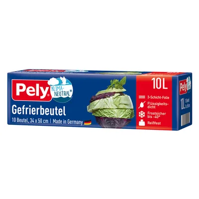 Image de Sacs de congélation Pely 3 couches film avantage pack 10 litres 10 pièces