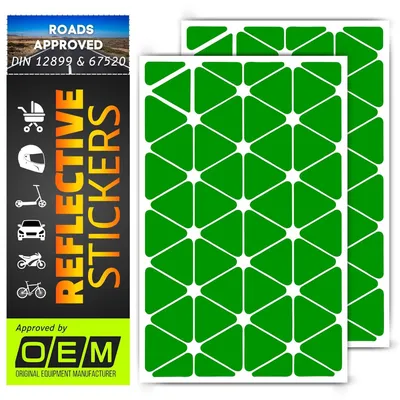 Imagen del producto de Juego de reflectores, 96 unidades, resistentes a la intemperie, autoadhesivos, para vehículos