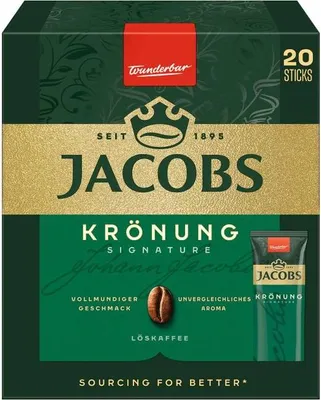 Produktbild von Jacobs Krönung löslicher Kaffee Sticks 20 x 1,8 g (36 g)