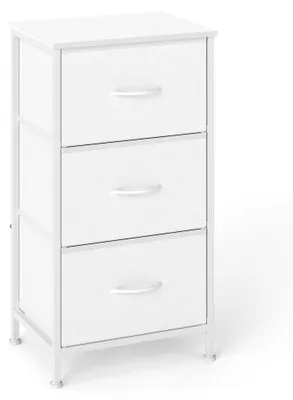 Obrázok produktu pre Komoda s 3 zásuvkami | Biela | 39,6 x 30 x 73,7 cm