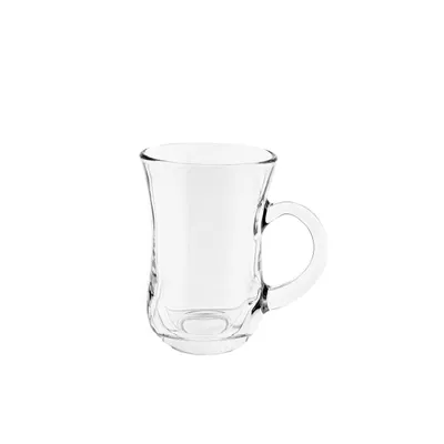 Produktbild von Gläser Set mit Henkel, 6-teilig - 130 ml, für Tee, Kaffee & Getränke