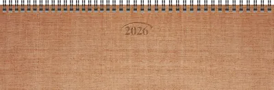 Productafbeelding van BRUNNEN 1077101936 Querterminbuch 33x10cm kupfer1S/1W