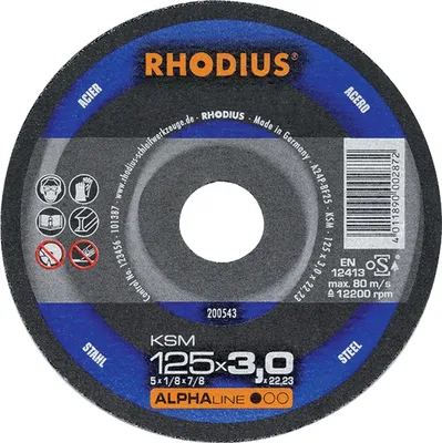 Produktbild von RHODIUS Trennscheibe KSMK 125 x 3,0mm gekröpft 25 Stk