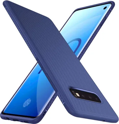 Produktbild von Conie Silikon Schutzhülle für Samsung Galaxy S10 Tasche Case Muster Cover Bumper TPU Hülle in Blau