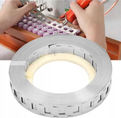 Produktbild von Rosfix 27x0,15mm Nickelbänder - Stahlband mit Nickel-Beschichtung | 1m Länge | Für Schweißzellen | Nickel-Stahlband