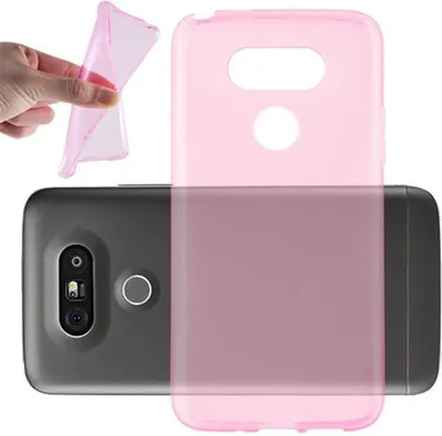 Produktbild von Cadorabo Hülle für LG G5 Schutz Hülle in Pink Schutzhülle TPU Silikon Cover Etui Case