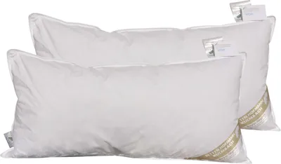 Produktbild von 2 Stück Betten Hofmann superweiche Daunenkissen 40x80 Kopfkissen 250 g 100% neue Daunen soft