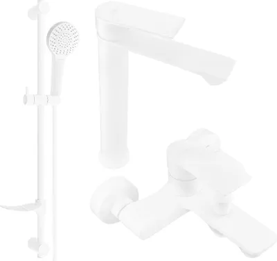 Produktbild von Mexen Royo DF05 Badewannenset, Weiß - 72213DF05-20
