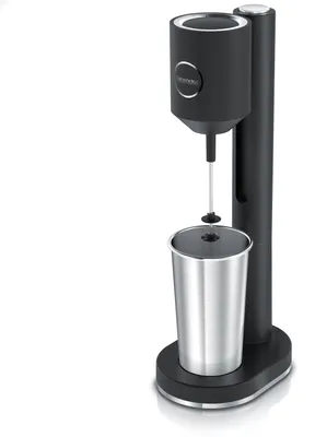 Produktbild von Arendo Getränkemixer 100 W, Drink Mixer mit 22.000 U/min, Edelstahlbecher 500 ml, Doppelrührstab, 2 Geschwindigkeitsstufen, Sicherheitsschalter, , schwarz matt