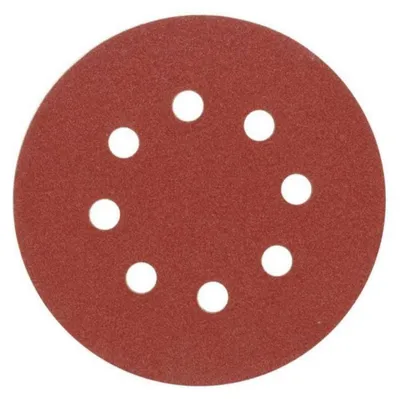 Immagine prodotto di Carta vetrata 125 mm P150 con fori 5 pezzi Velcro