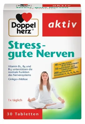 Produktbild von Doppelherz aktiv Stress - gute Nerven Mini-Tabletten, 30 St. Tabletten