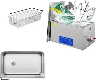 Obrázek produktu pro Ultrazvuková čistička, výkonné čištění, uživatelsky přívětivé ovládání, 22L JPS-80A