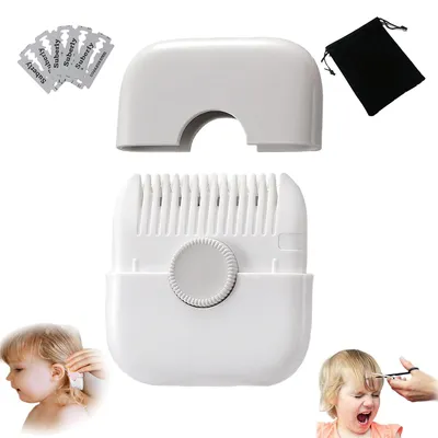 Produktbild von 2-in-1 Haarschneidemaschine für Kinder, Spliss Haarschneider mit austauschbaren Klingen, Multifunktionale Haarschneidemaschine, Grau
