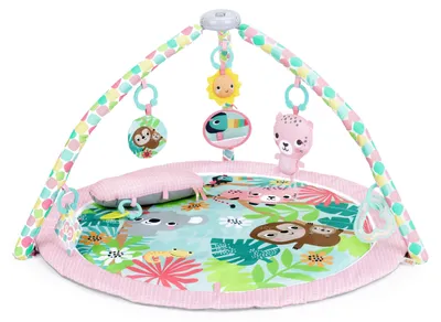 Immagine prodotto di Bright Starts Rosy Regenwald: tappeto giochi per bambini, pieghevole, con 7 accessori