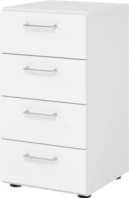 Produktbild von bümö smart Schubladen Schrank - 4 Schübe - Nachbildung: Weiß