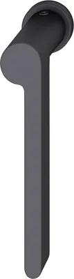 Zdjęcie produktu dla Klamka okienna FSB 34 1021 minimalistyczna, lewa, czarne matowe aluminium