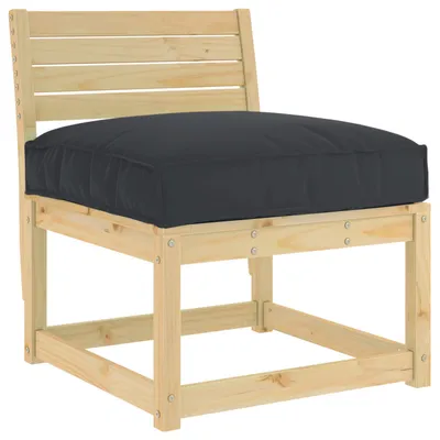 Image de Coussin vidaXL noir 70 x 70 x 12 cm en tissu Oxford