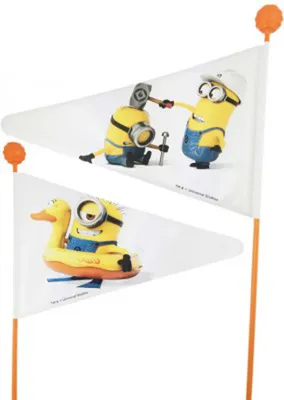 Produktbild von Bike Fashion Wimpelstange Minion doppelwandig, teilbar, weiß mit Motiv