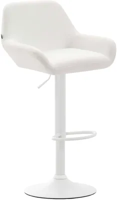 Produktbild von 2er Set Barhocker HLO-CP8 Kunstleder weiß weiß