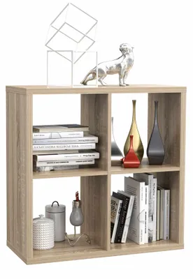 Produktbild von Forte Standregal Würfelregal MAURO 221 Sonoma Eiche Optik Regal Natur 72,7x32,9x72,7 cm