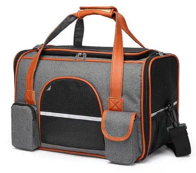 Transporttas für Katzen/Hunde bis 8 kg, faltbar, 45x25x28 cm, Polyester