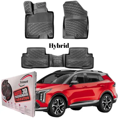 Produktbild von Trimak Autofußmatten kompatibel mit KIA Sportage 5.Gen Hybrid ab 2021 Auto Allwetter Gummimatten