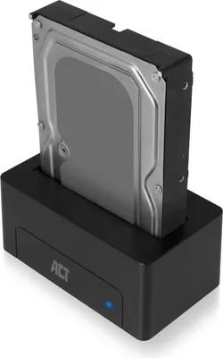 Produktbild von ACT AC1500 USB-3.1-Gen1- (USB-3.0-) Dockingstation für 2,5-Zoll- und 3,5-Zoll-SATA-Festplatten/SSDs
