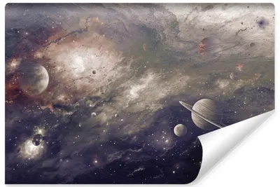 Produktbild von Muralo Selbstklebende Fototapete Für Jugendzimmer WELTRAUM Kosmos Planeten Sterne Br. 312cm x Hö. 219cm