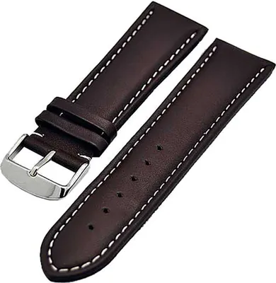 Produktbild von Uhrenarmband Armband braun mit weisser Naht 26mm Kalbleder NEU