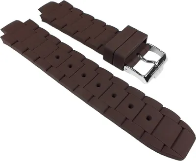 Produktbild von Jacques Lemans Milano Uhrenarmband Silikon Herren 1-1696 1-1712 1-1726, Farbe:braun