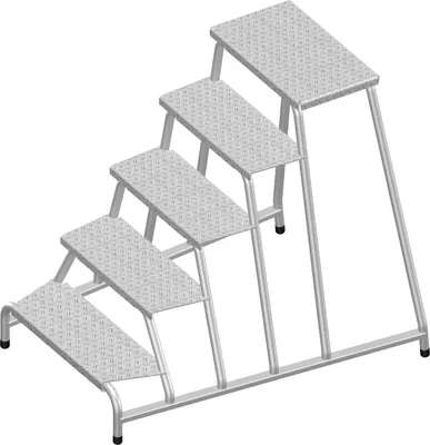 Produktbild von Layher 1075 Maschinentritt 5 Stufen