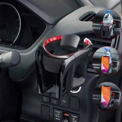 Produktbild von Famanu Getränkehalter 2-in-1 Multifunktional - Schwarz (Rot)